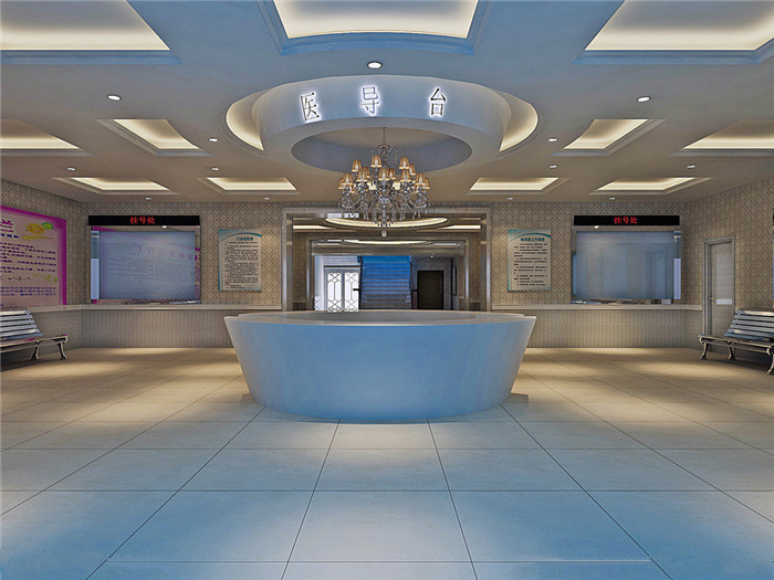 高新區(qū)大型綜合醫(yī)院導(dǎo)醫(yī)臺(tái)設(shè)計(jì)效果圖