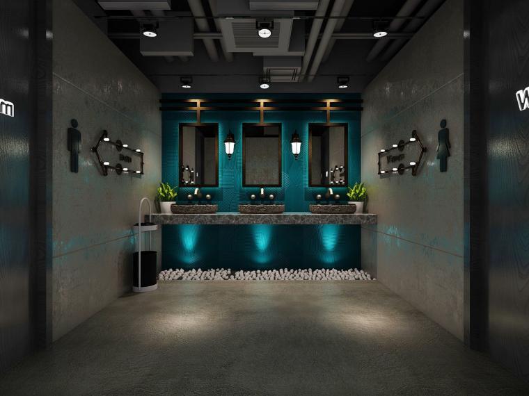 網咖衛生間裝修設計效果圖
