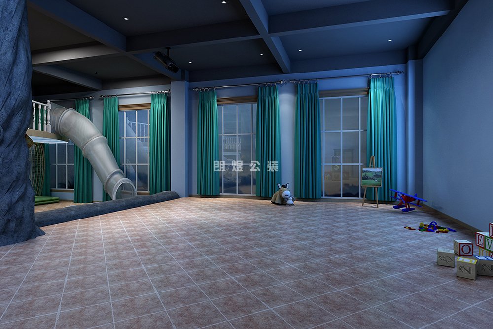少兒早教培訓機構大廳裝修設計效果圖