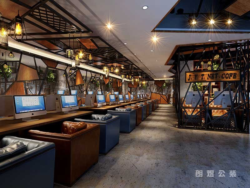 網咖裝修設計效果圖