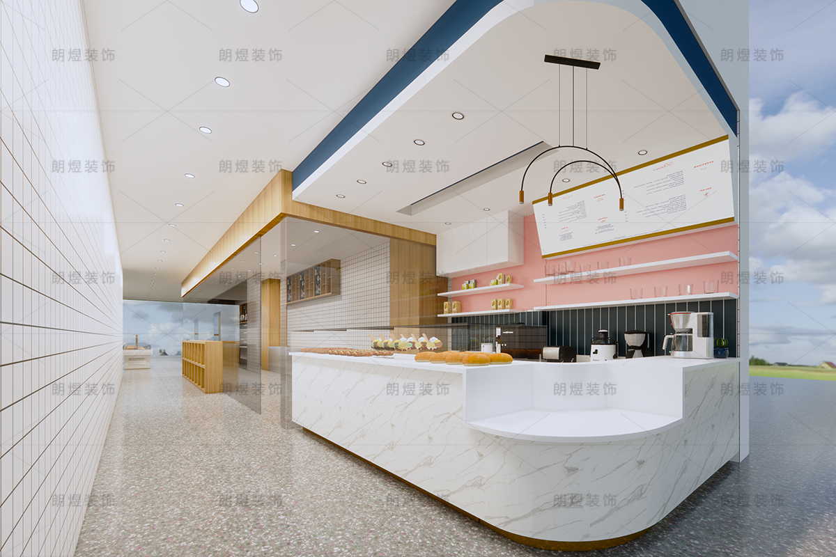 商場奶茶店裝修設(shè)計(jì)效果圖