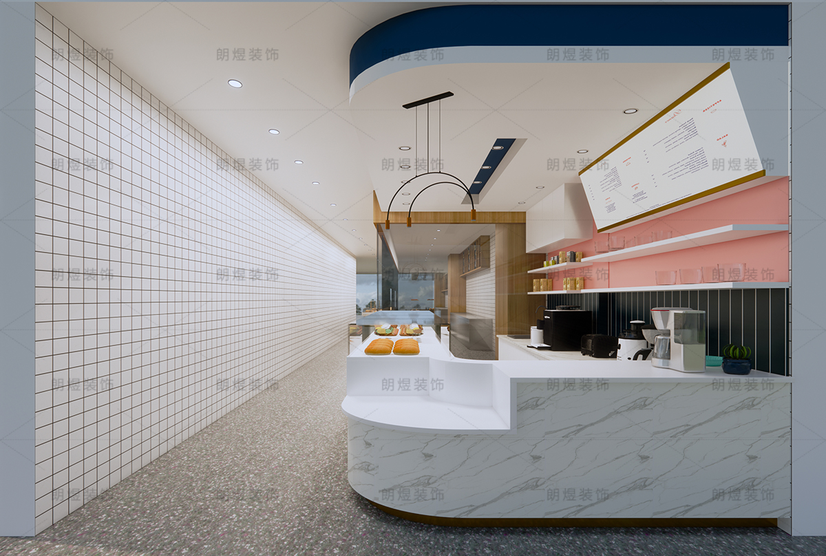 商場奶茶店裝修設(shè)計(jì)效果圖