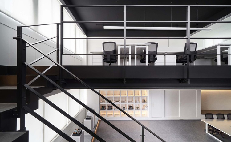 現代高級灰辦公空間裝修效果 現代高級灰辦公空間裝修效果