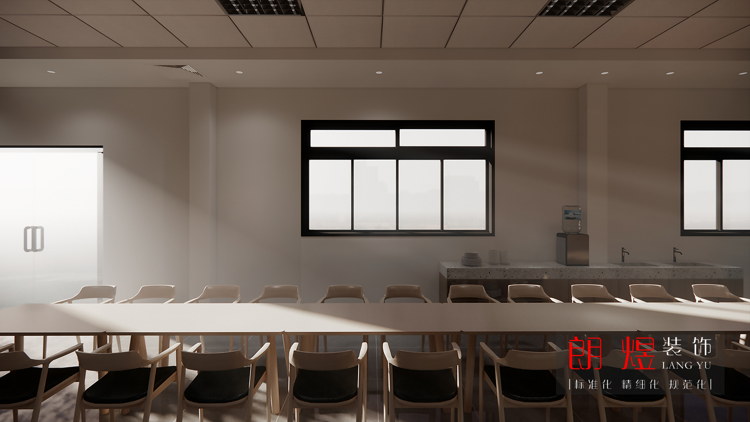 園區工廠員工食堂裝修改造設計效果圖