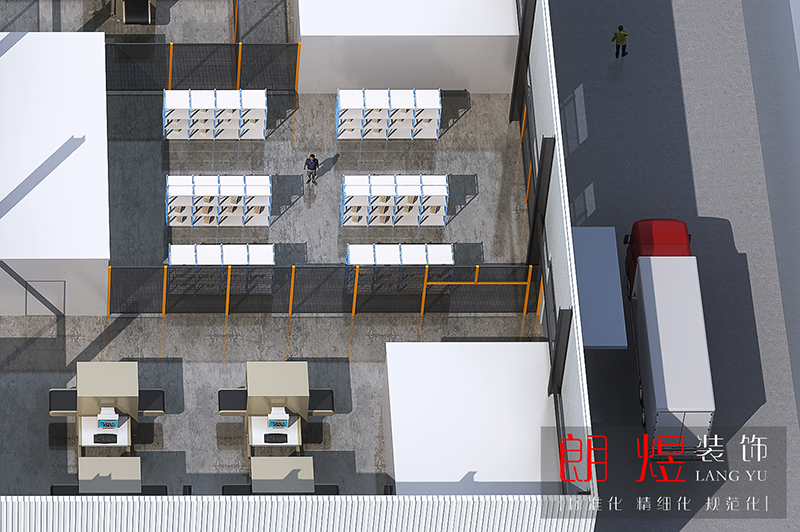 成都新都區(qū)工業(yè)園區(qū)2000平廠房裝修設(shè)計效果圖