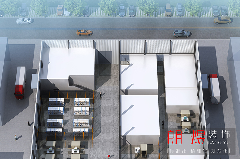 成都新都區(qū)工業(yè)園區(qū)2000平廠房裝修設(shè)計效果圖