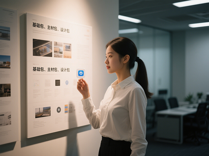 辦公室裝修基礎(chǔ)包、主材包、設(shè)計(jì)包