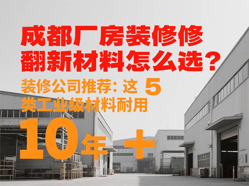 成都廠房裝修翻新材料怎么選?裝修公司推薦:這 5 類工業(yè)級材料耐用 10 年 +